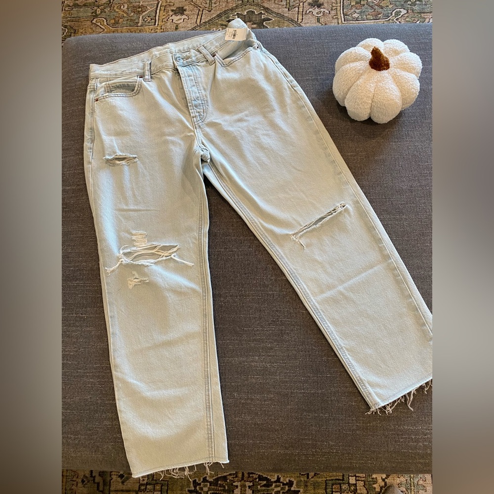 Old Navy high rise slouchy straight women’s jeans size 8